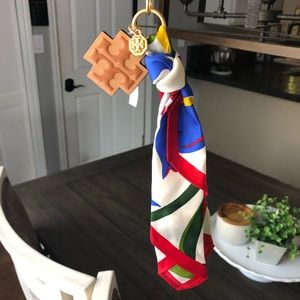 Authentic Tory Burch Scarf Key Fob